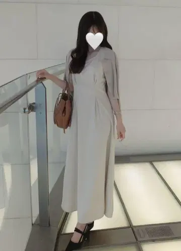 mipiarl 숏 폴로 가디건 + 슬리브리스 플레어 원피스 set