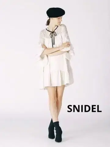 SNIDEL 스나이델 레이스 튜닉 콤비 원피스 프리 사이즈