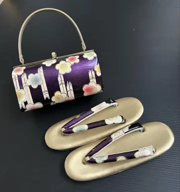 조리와 꽃무늬 핸드백 세트