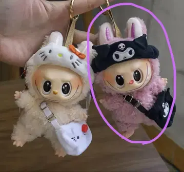 쿠로미 레어 상품 labubu 라부부 옷 갈아입기 산리오 봉제 인형
