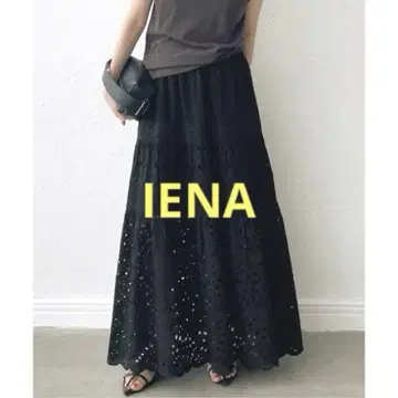 IENA 코튼 레이스 캉캉 스커트