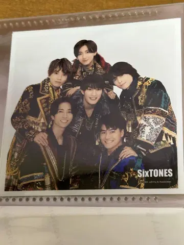 SixTONES 정사각형 사진 7장 세트