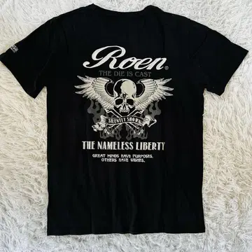 Roen T셔츠 XL 블랙 스컬 해골 y2k 00s 그런지