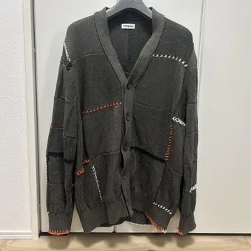 COOHEM STITCH WORK KNIT CARDIGAN