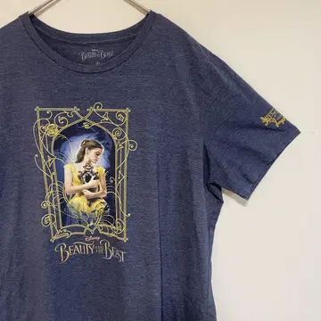 실사 미녀와 야수 T셔츠 엠마 왓슨 무비T 구제 의류 디즈니 영화