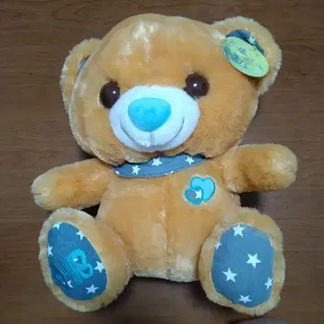 너는 달빛에 빛나는 곰 봉제 인형