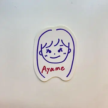 츠츠이 아야메 노기자카 카페 캐리커처 스티커