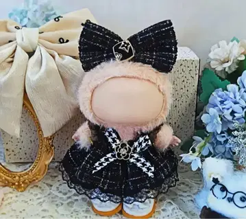 labubu 블랙 리본 포함 옷 갈아입기 의류