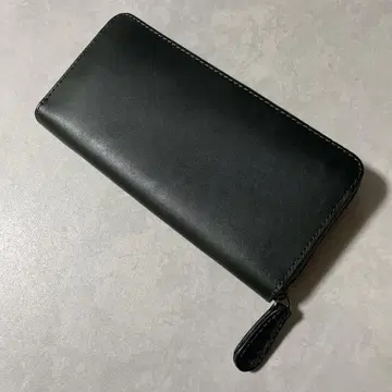 노마도이 다크 그린 가죽 장지갑