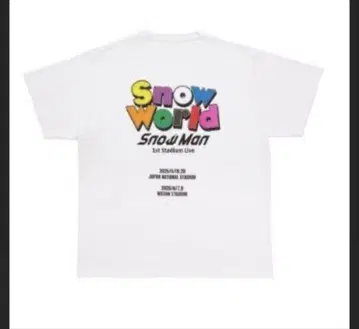 SNOW WORLD SnowMan 스타디움 티셔츠