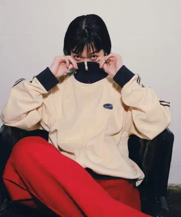 SLOPPY 트랙 자켓 아이보리
