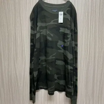 Abercrombie & Fitch 카모 패턴 긴팔 T셔츠 XXL
