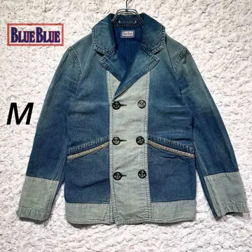 [ BLUE BLUE ] 데님 자켓 이카리 버튼 절개 인디고 M