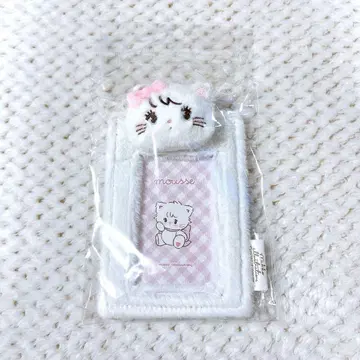 mikko 일러스트 봉제 인형 포함 카드 홀더 무스