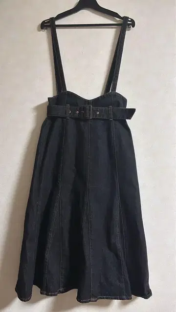 PROPORTION BODY DRESSING 데님 점프 스커트