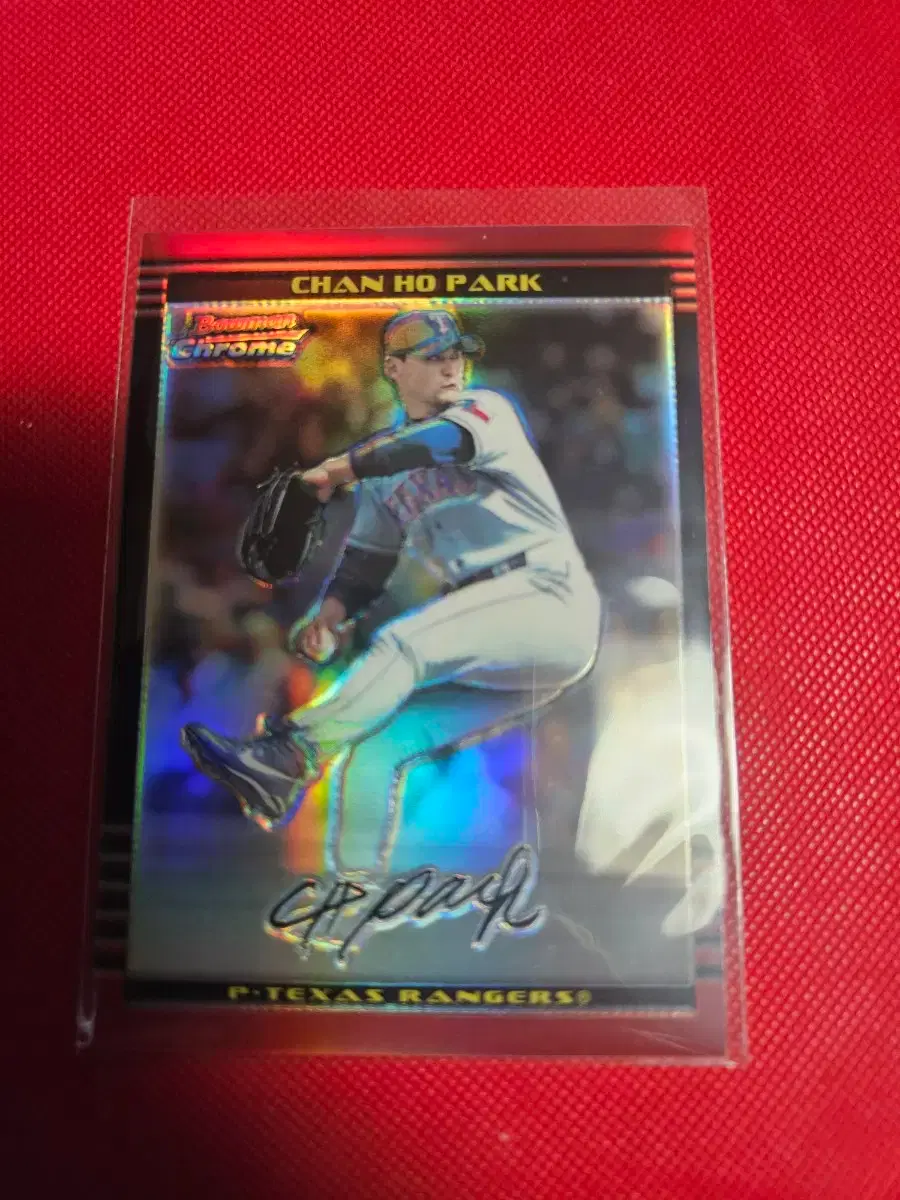 박찬호 500장 한정 2002 Bowman Chrome 리플렉터