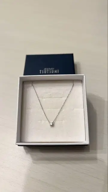 TSUTSUMI 다이아 목걸이 박스 포함