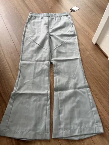 카스타네 슬랙스 팬츠 새상품 미사용 블루 그레이