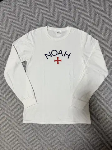 NOAH 롱 슬리브 티셔츠 화이트