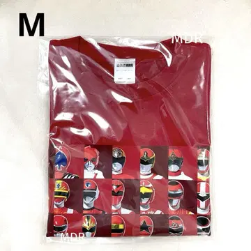 익명 배송 미개봉품 전 슈퍼 전대전 T셔츠 레드 빨간색 M 사이즈 대집합