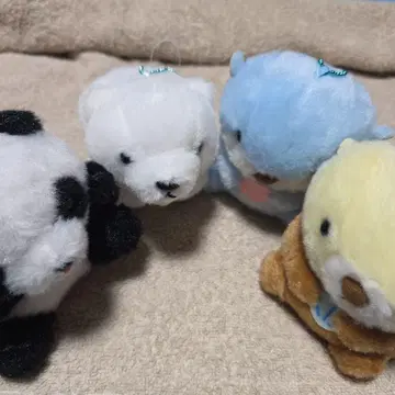 애니멀 스트랩 4마리 세트