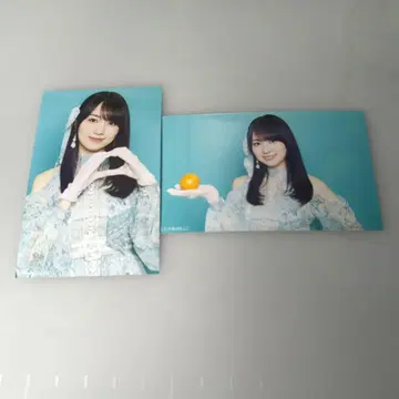 노기자카46 카키 하루카 네이블 오렌지 미니 브로마이드 표제 세미 컴프