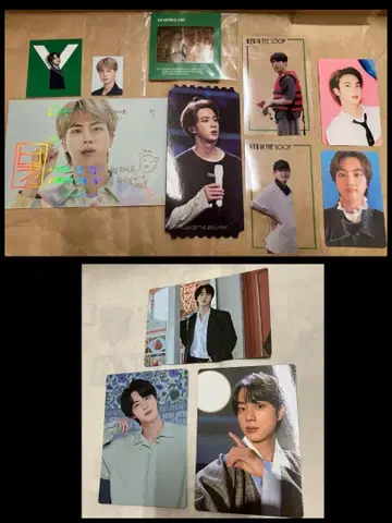 공식 BTS 진 트레이딩 카드 엽서 사진