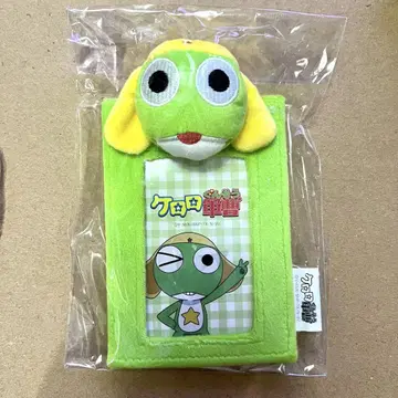 개구리 중사 케로로 트레이딩 카드 케이스 봉제 인형풍 캐릭터 굿즈