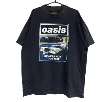 oasis 밴딩 T셔츠 bootleg 구제 의류 오아시스