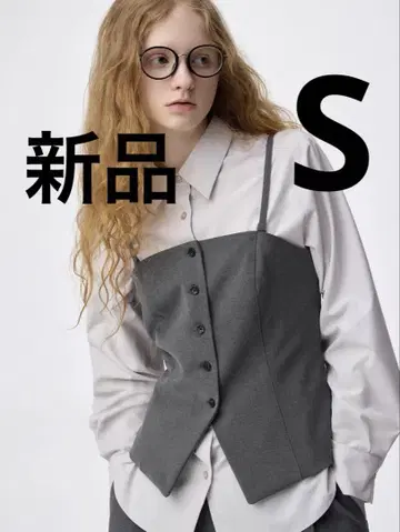 프론트 버튼 뷔스티에