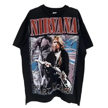 NIRVANA 밴드 T셔츠 구제 의류 bootleg 닐바나