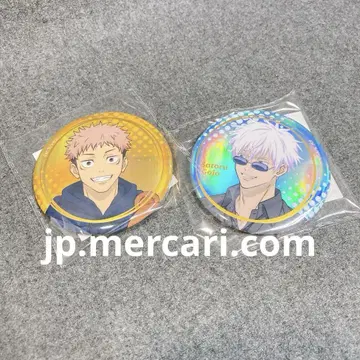 미개봉 2점 주술회전 빅 오로라 금박 캔뱃지 고죠 사토루 이타도리 유지