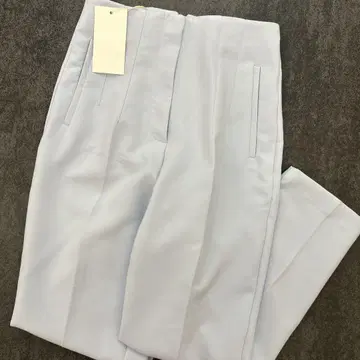 ZARA 자라 하이웨스트 앵클 팬츠 슬랙스 스카이블루