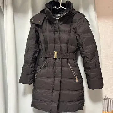 ZARA 블랙 롱 다운 자켓