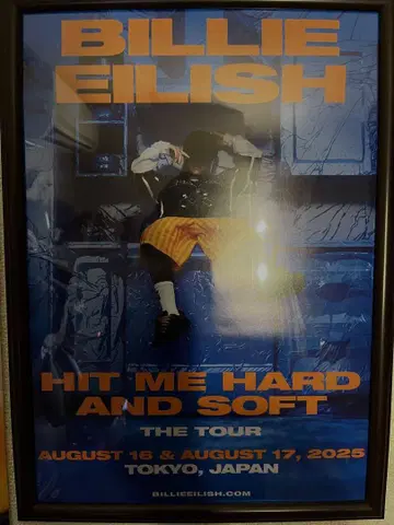 Billie Eilish 라이브 cd 구매자 한정판 포스터