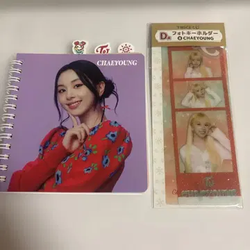TWICE CHAEYOUNG 노트와 포토 카드 세트