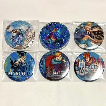 ONEPIECE 마르코 캔뱃지 6개 세트