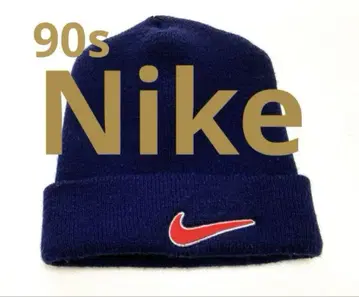 90s Nike 니트 모자 네이비