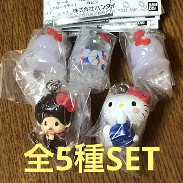 몬치치 x 헬로키티 메지루시 액세서리 전 5종 SET