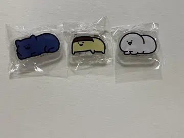 오문구와 함께 오문구 광장 아크릴 배지 오문구 씨 푸딩 씨 고양이 씨