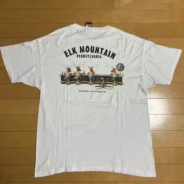 THE DUCK CO 엘크곰 마운틴 애니멀 티셔츠 구제 의류