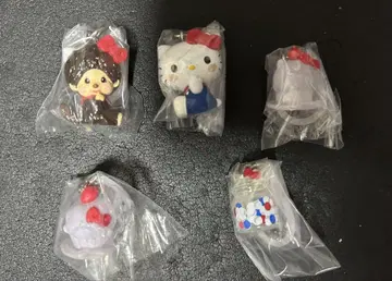 몬치치 x 헬로키티 메지루시 액세서리 전 5종 컴플리트 세트