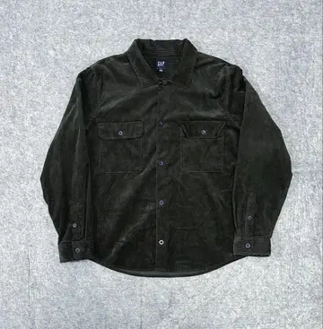 GAP 코듀로이 셔츠 긴팔 올리브 L
