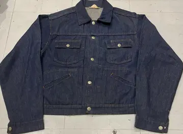 JCPENNEY 70s 트래커 데님 자켓 페인트 튄 것