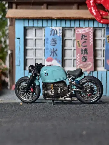 1/64 BMW R100 바이크 모형 미니어처