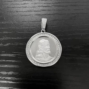 SILVER 925 실버 코인 펜던트 지저스 리버서블