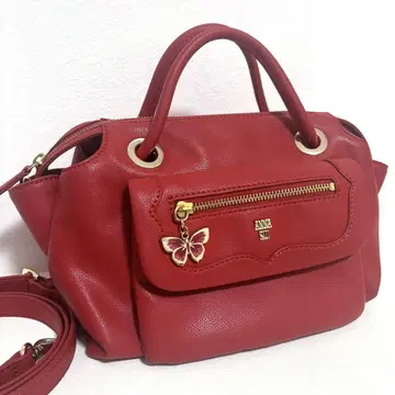 새상품급 ANNA SUI 숄더백 2way 버터플라이 참 안나수이