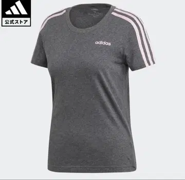 adidas 크롭 피치 T 그레이