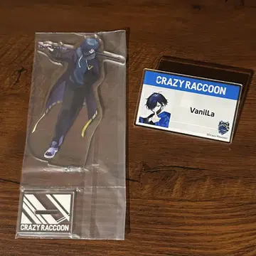 CrazyRaccoon Vanilla 아크릴 스탠드 배지 LAWSON