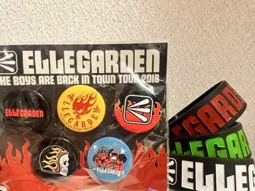 ELLEGARDEN 러버 밴드 3개 + 캔 배지 5개